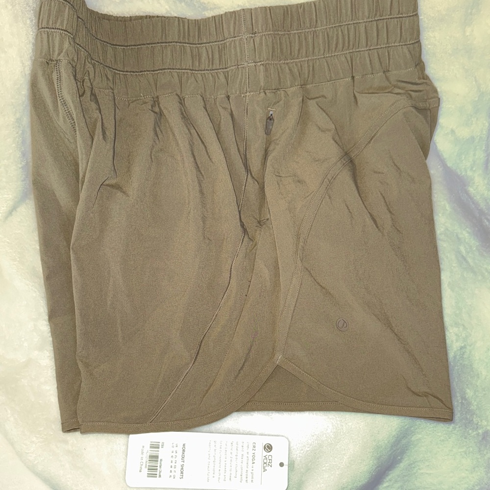CRZ YOGA woman’s  Brown Athletic Shorts 5”